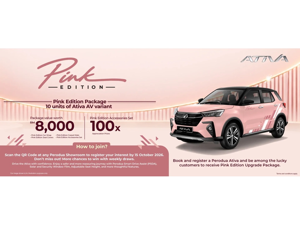 Fancy a Pink SUV? Perodua is Giving You a Chance to Get a Special Edition Pink Decked Out Ativa This October!